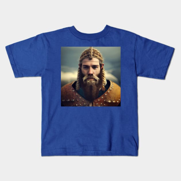 Viking Raider Kids T-Shirt by Grassroots Green